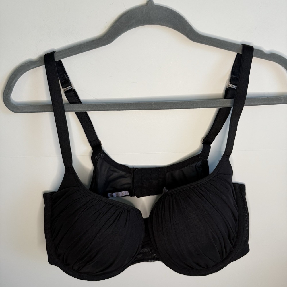Savage X Bra Women's 38DDD Underwire‎ Black Padded Adjustable Straps Fast Ship